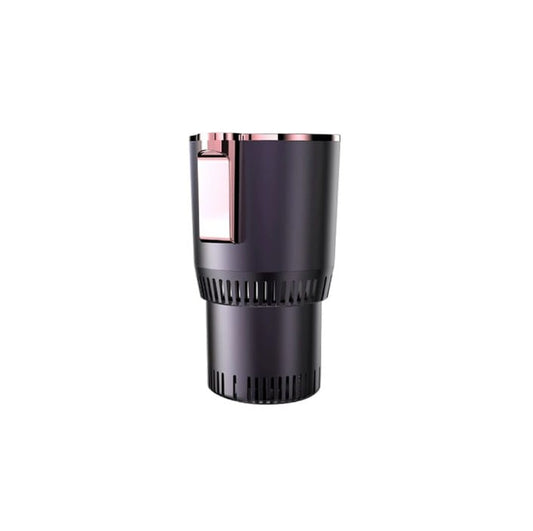 2-in-1 Car Cup Holder with Cooling and Heating Function, Electric Smart Temperature Control, Black